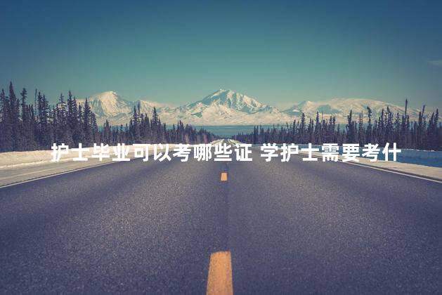 护士毕业可以考哪些证 学护士需要考什么证书